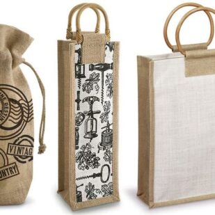 Mizraabag Jute Lunch & Bottle bag